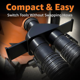 Patent-pending Y-connector design improves control over dust collection