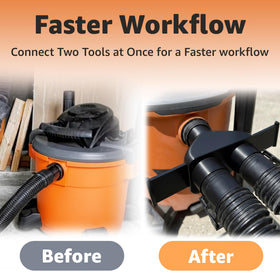 Universal 2.5-inch fit compatible with Ridgid, Craftsman, Shop-Vac and more