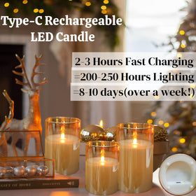 JMTONE timer function candles enable automatic daily lighting routines.