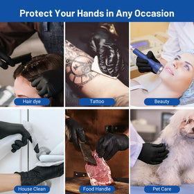 JMU disposable gloves suitable for medical, lab, home, and cleaning tasks.