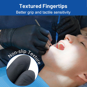 JMU latex-free powder-free nitrile gloves gentle on skin