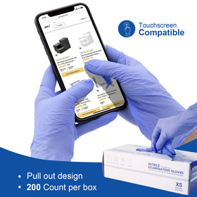 JMU nitrile gloves powder-free latex-free for sensitive skin