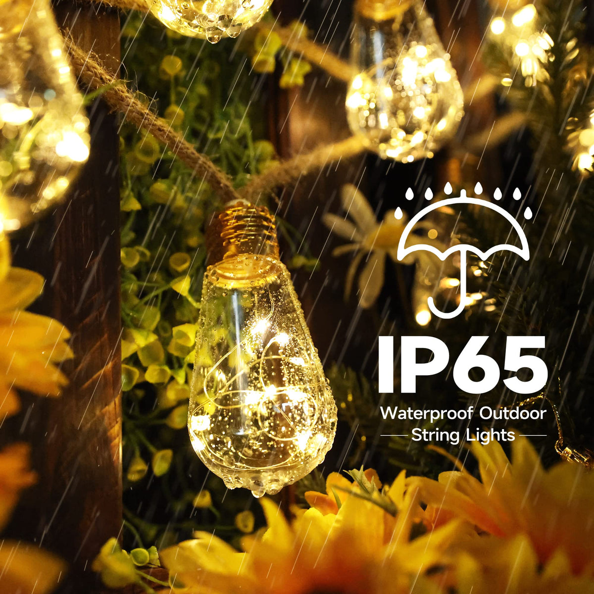 Jnaurb shatterproof plastic bulbs ensure safe outdoor decoration