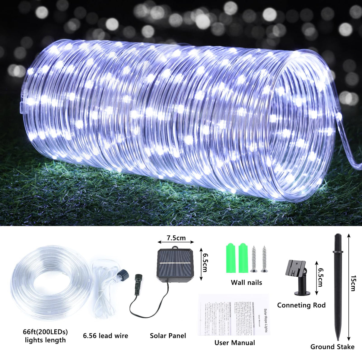 IP65 waterproof Jnaurb outdoor lights withstand rain and splashes