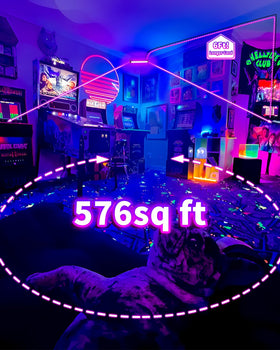 JNGMAIR 180-degree adjustable bracket lets you aim the glow precisely