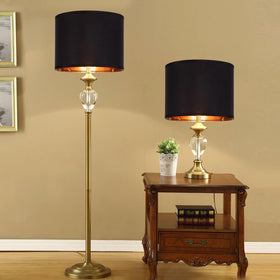 JNIBOAO gold trim drum lamp shade detail enhances warm light aesthetics.