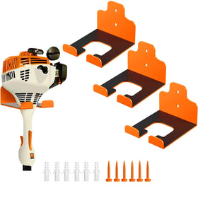 JNIHEEP garage organizer trimmer rack orange keeps weed whackers off the floor and organized