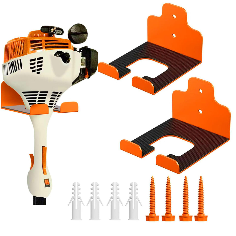 JNIHEEP garage organizer trimmer rack mounted on wall for quick tool access