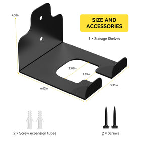 JNIHEEP garden tools hanger offers sturdy multiuse storage in a compact wall rack.