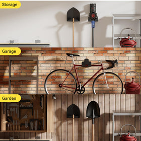 JNIHEEP tool storage solution frees up garage floor space and improves access.