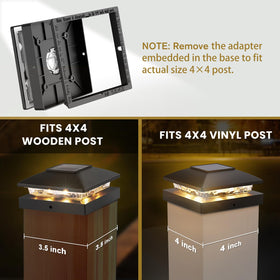 JOFIOS easy-install post cap on a wooden post
