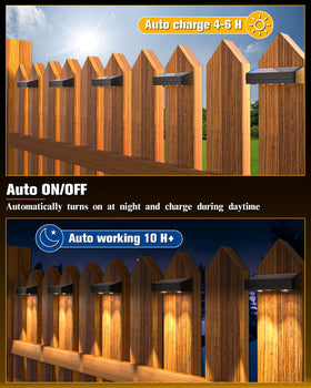 JOFIOS 50-lumen LEDs brighten entrances at dusk without electrical bills.