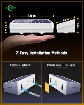 JOFIOS solar panel and ABS shell showcasing durable outdoor design