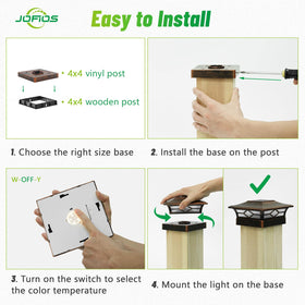 JOFIOS night illumination enhances safety and curb appeal around decks.