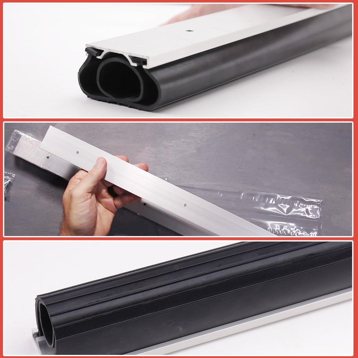Jobon noise-blocking seal reduces interior drafts and debris entry.