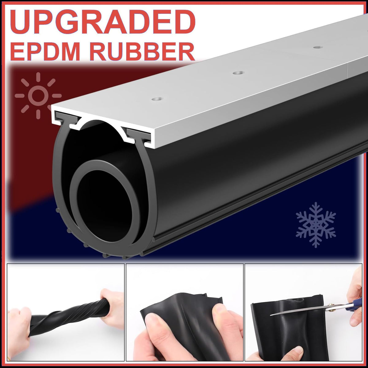Jobon universal-fit demonstration on various door bottoms.