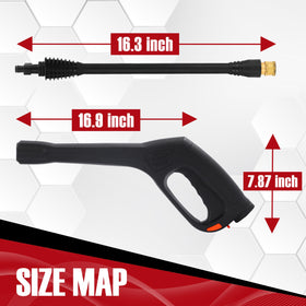 JOEJET package contents including gun, hose, wand, and nozzle tips
