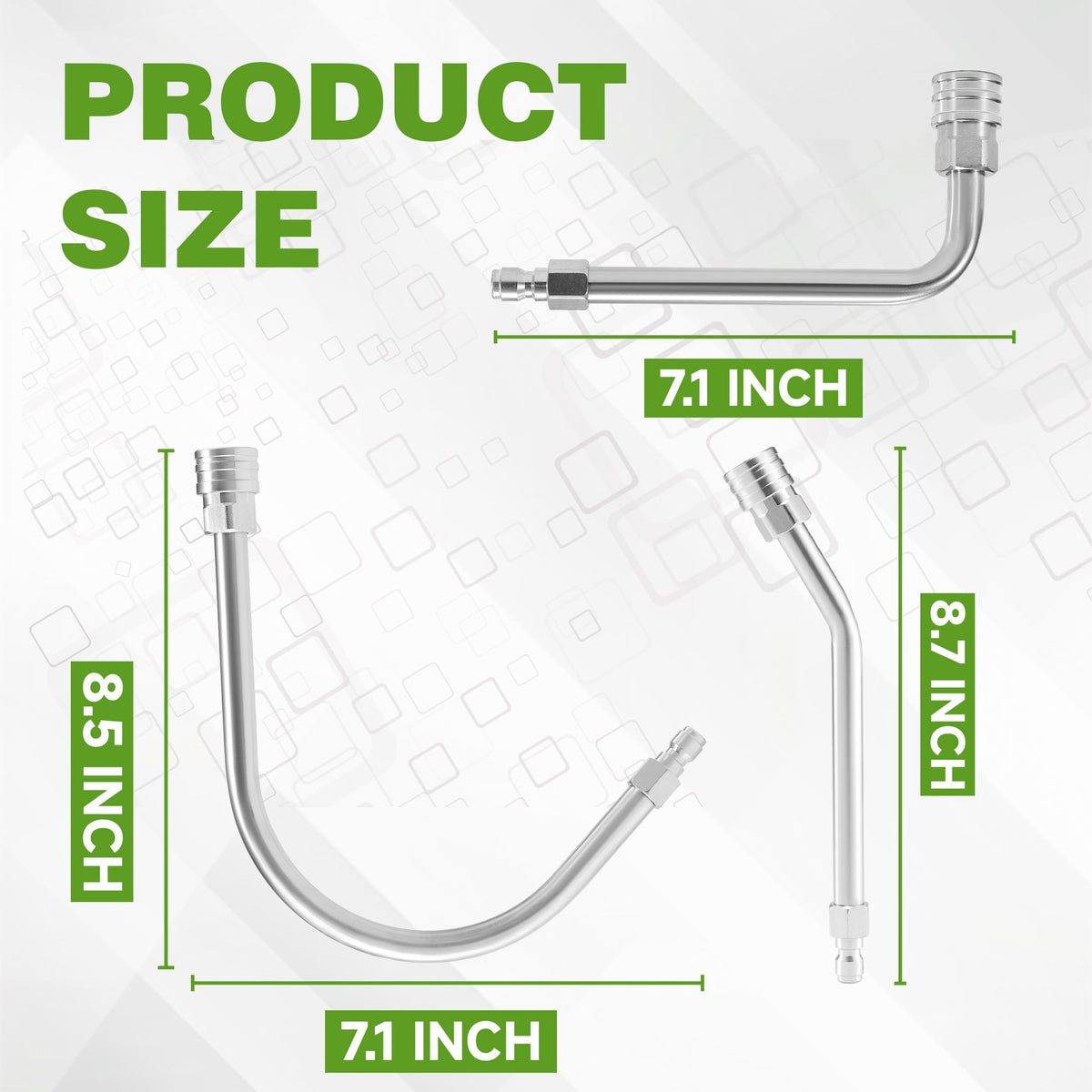 JOEJET extension wand at 90-degree angle for efficient wall and fence cleaning.