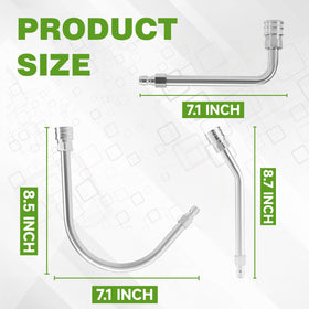 JOEJET extension wand at 90-degree angle for efficient wall and fence cleaning.