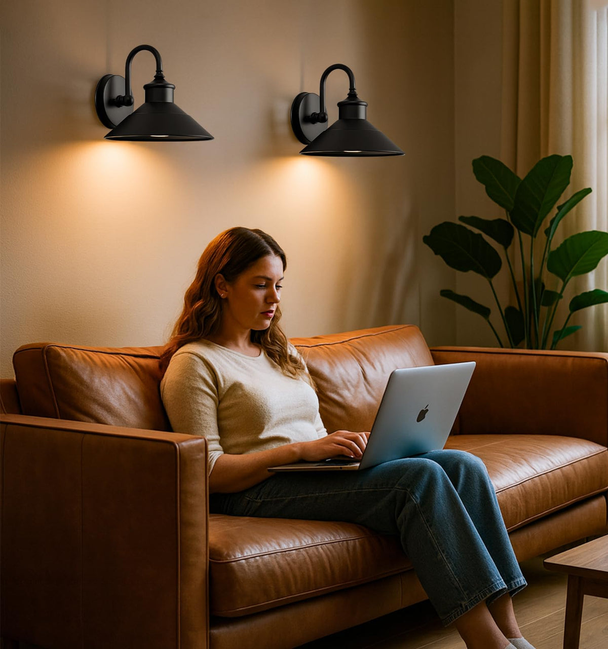 JOESA easy installation battery-powered wall light sticks to smooth surfaces.