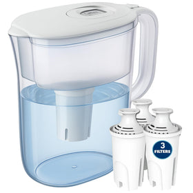 JOEY'Z 7-Cup Pitcher with indicator shows remaining filter life for easy maintenance.