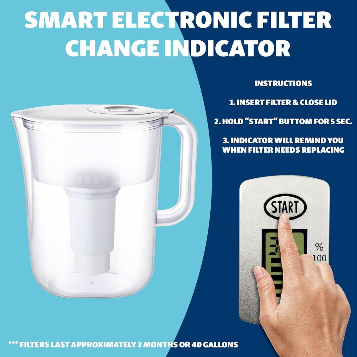 JOEY'Z BPA-free pitcher showcases safe, durable plastic for daily use.