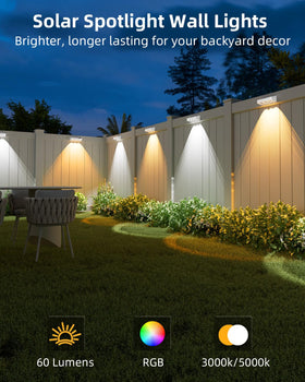 JOFIOS easy-install fence light for quick outdoor setup.
