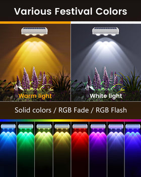 JOFIOS fence light IP65 durable housing withstands harsh weather.