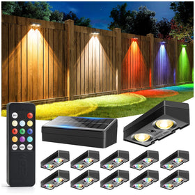 JOFIOS fence lights with remote control for effortless outdoor ambiance.