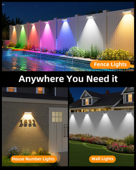 JOFIOS outdoor fence light enhances decks, stairs, and gardens.