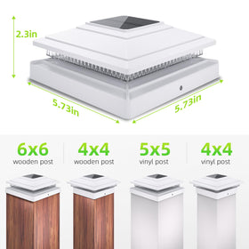 JOFIOS outdoor post light mounted on wood or vinyl post for versatile setup.