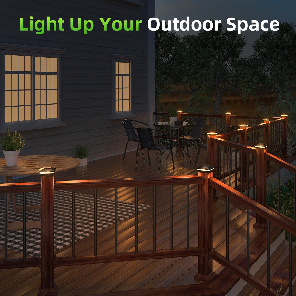 Easy installation of JOFIOS post cap lights with screws