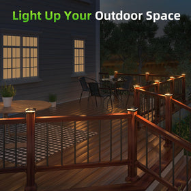 Easy installation of JOFIOS post cap lights with screws