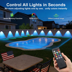 JOFIOS color-changing lights offer vibrant RGB ambiance for outdoor parties.