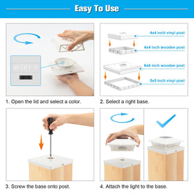 JOFIOS post cap lights for decks, porches, and backyards extend evening enjoyment.