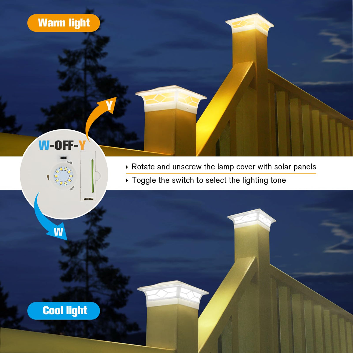 JOFIOS IP44-rated durability withstands rain, wind, and seasonal wear.
