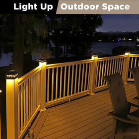 JOFIOS easy installation on wood or vinyl posts without wiring