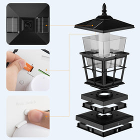 JOFIOS IP65 weatherproof lantern withstands rain and snow for resilient outdoor décor.