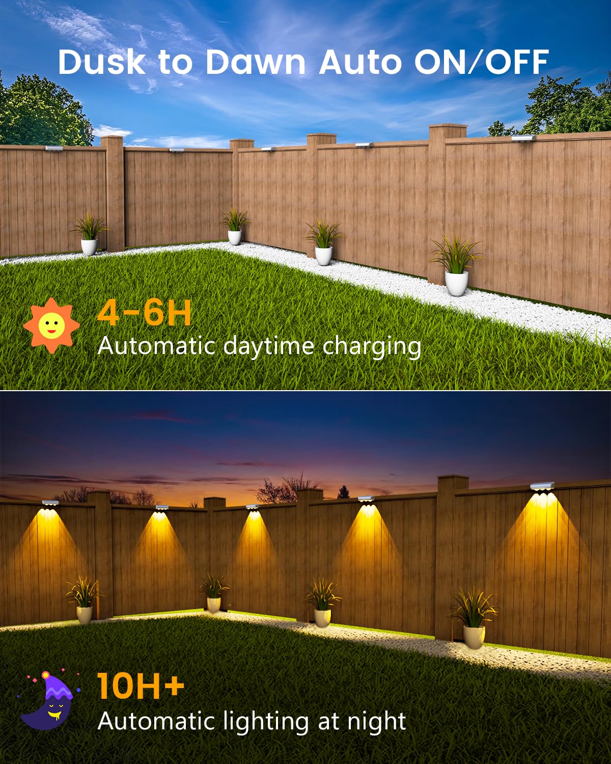 JOFIOS warm white and rgb night illumination enhances outdoor spaces.