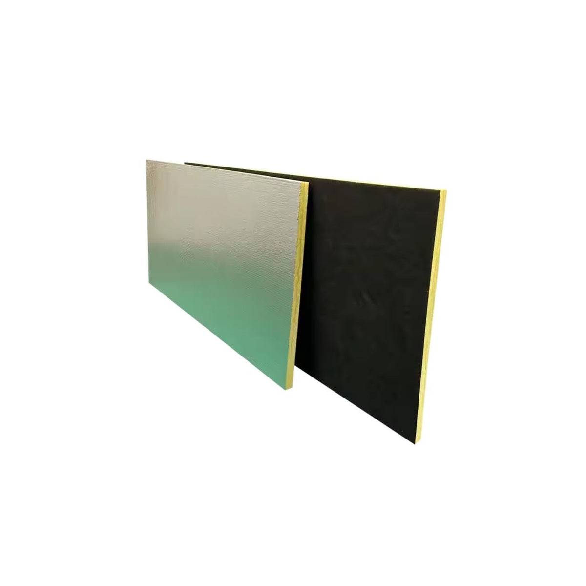 Johns Manville duct insulation 1-1/2 inch thick for enhanced thermal control.
