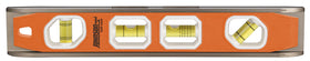Johnson 1435-1200 magnetic torpedo level with 12-inch orange body for hands-free leveling
