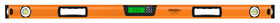Johnson 1760-4800 digital box level in use on a 48-inch jobsite measurement