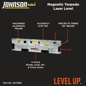 Johnson 40-6184 beam coverage up to 100 ft enables fast reference checks