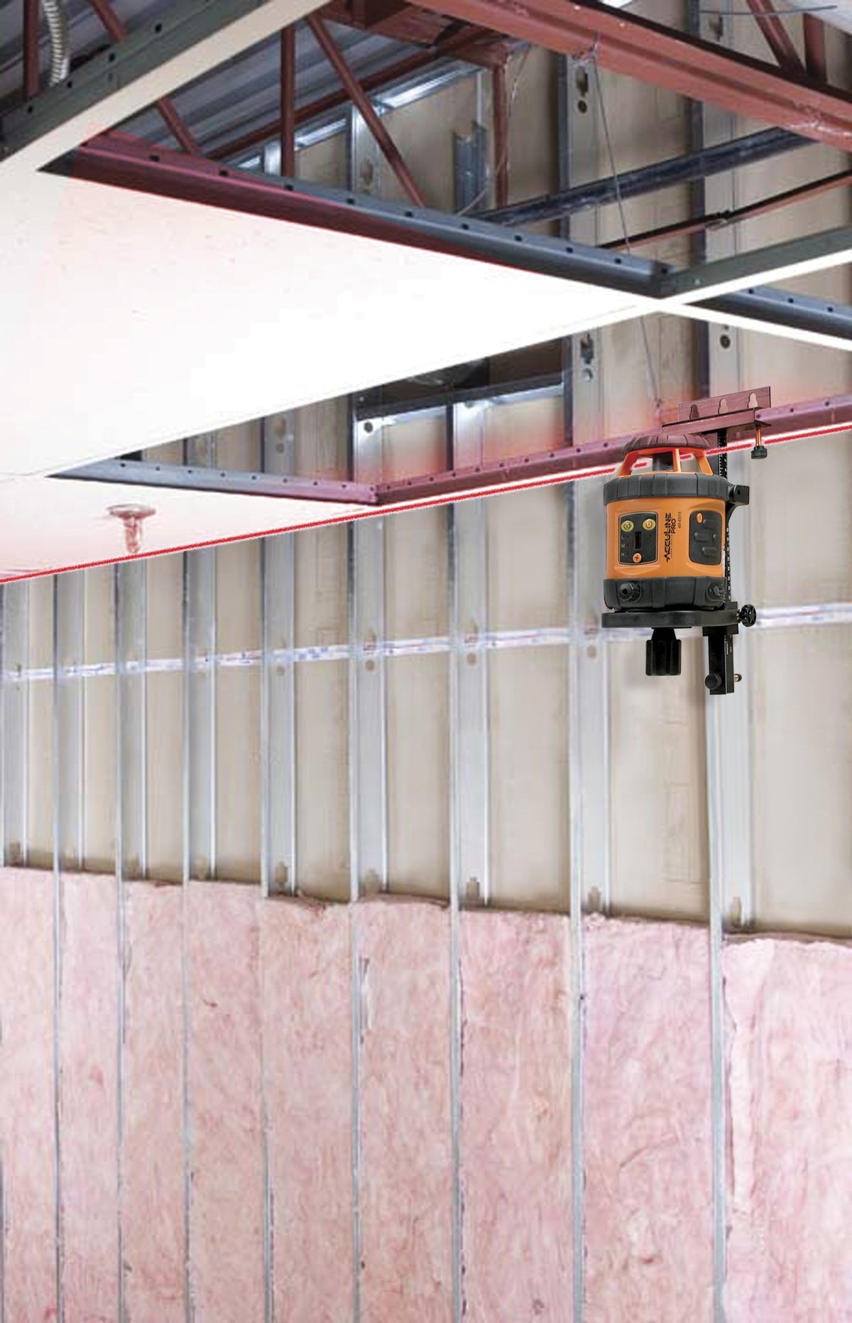 Johnson 40-6517 adjustable speed rotary laser supports diverse construction tasks