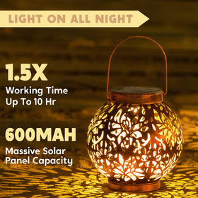 Joiedomi Moroccan metal lantern brings elegant patio decor to outdoor spaces