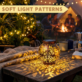 Joiedomi solar panel LED lights charge outdoors and save energy