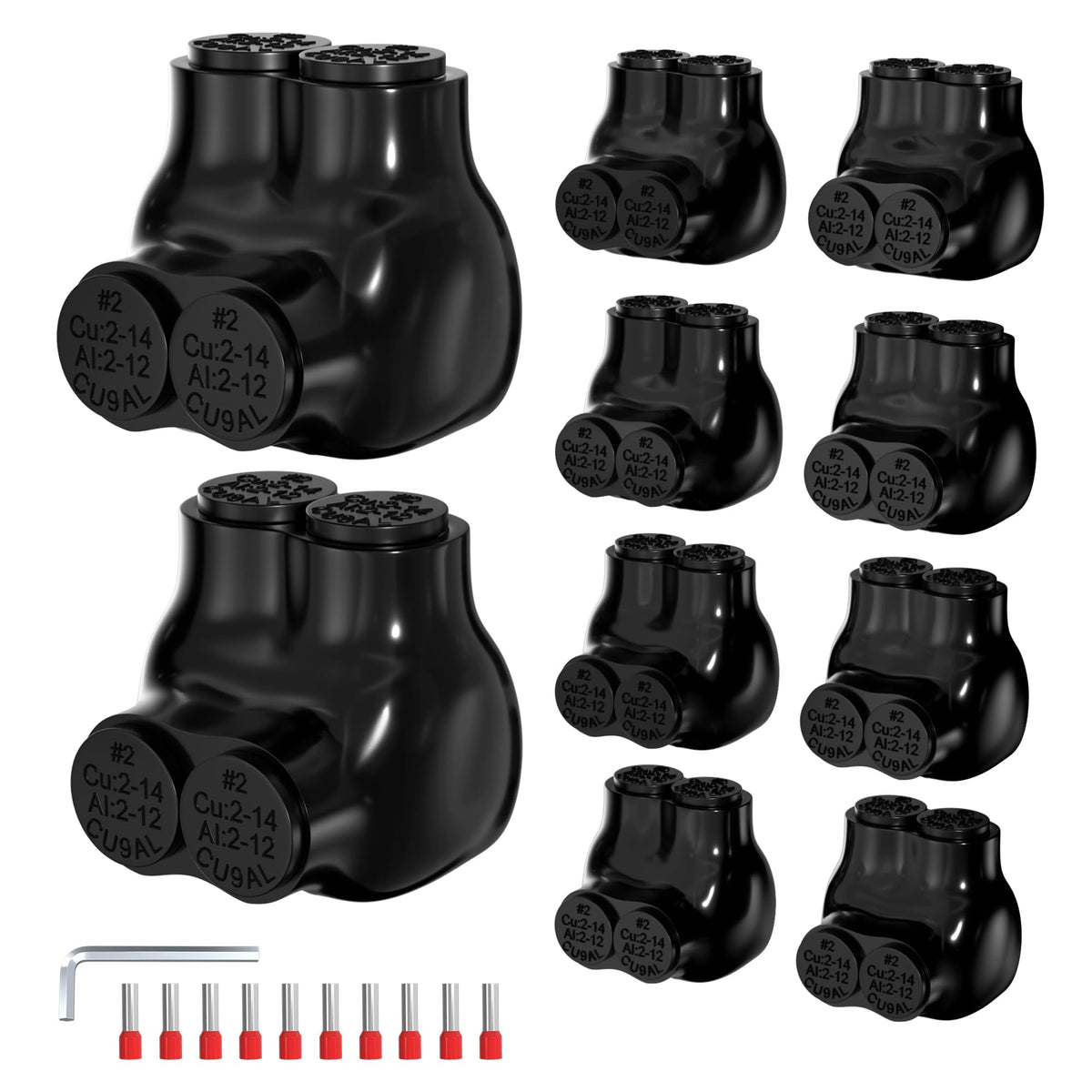Joinfworld 2-port insulated multi tap connector enables secure 2-14 AWG connections