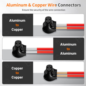 Joinfworld 2Port insulated multi tap connector rugged dielectric coating in action