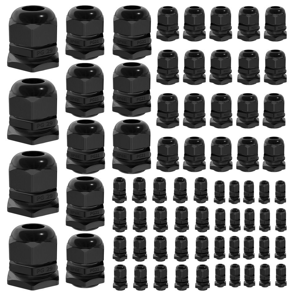 Joinfworld cable gland PG7 3-6.5mm seals outdoor cables.
