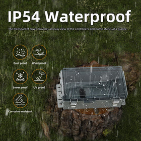 Joinfworld heavy-duty-plastic cover resists weather for outdoor outlets.